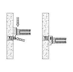 Hafele FLY Yaylı Mil Vidalanarak Ø 5mm