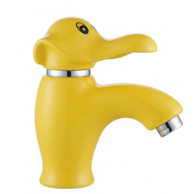 Çocuk Lavabo Bataryası Fil Şekilli Sarı
