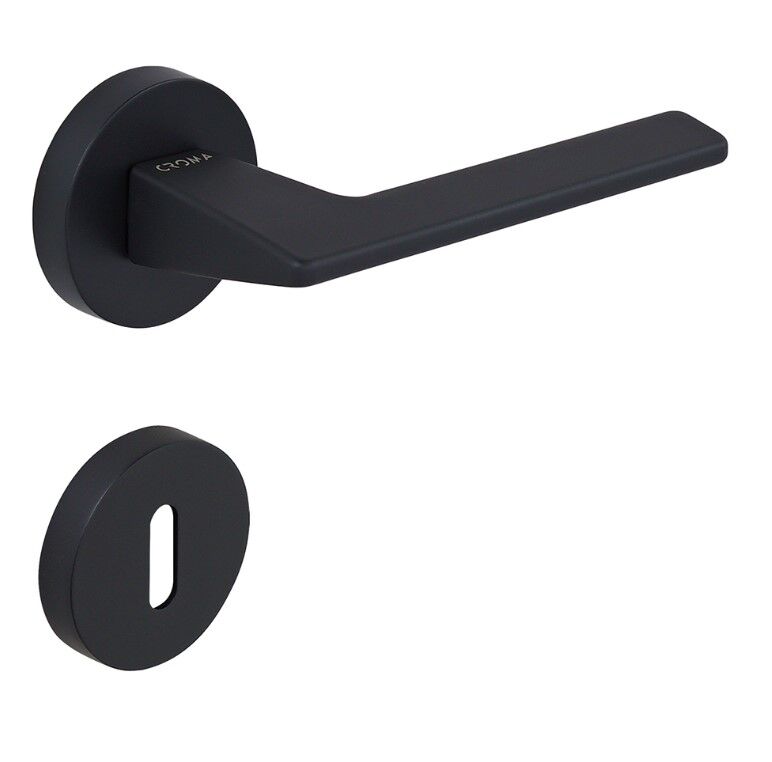 Croma Via Kapı Kolu Seti Oda Siyah Mat