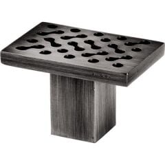 Hafele Cam Kapı Kulp Köşeli P.Çelik Mat 70x45mm