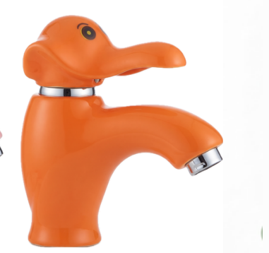 Çocuk Lavabo Bataryası Fil Şekilli Turuncu