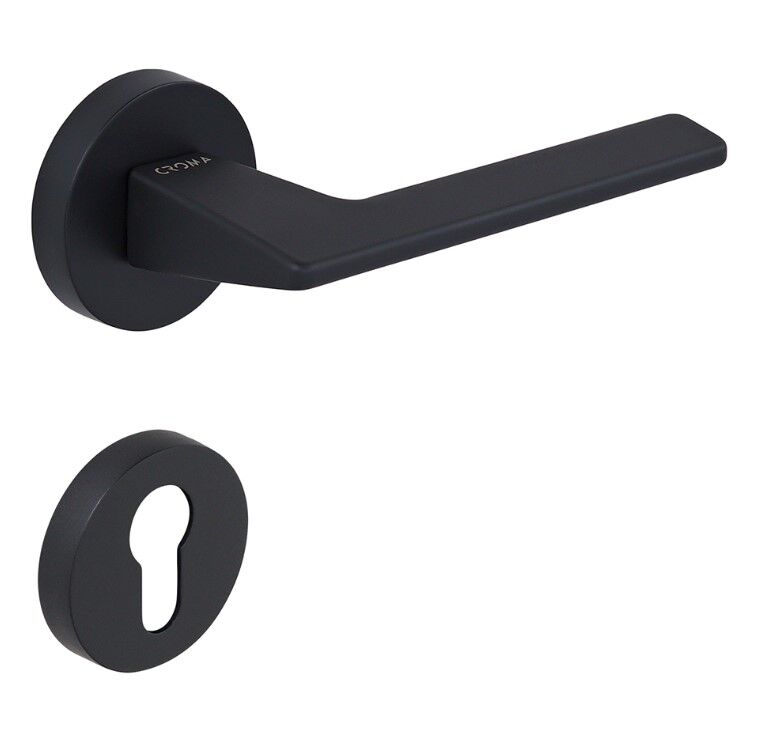 Croma Via Kapı Kolu Seti Yale Siyah Mat