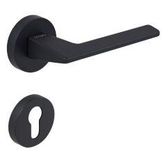 Croma Via Kapı Kolu Seti Yale Siyah Mat