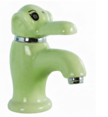 Çocuk Lavabo Bataryası Fil Şekilli Yeşil