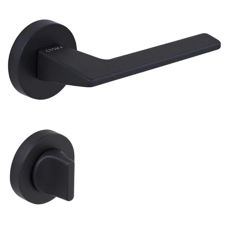 Croma Via Kapı Kolu Seti WC Siyah Mat