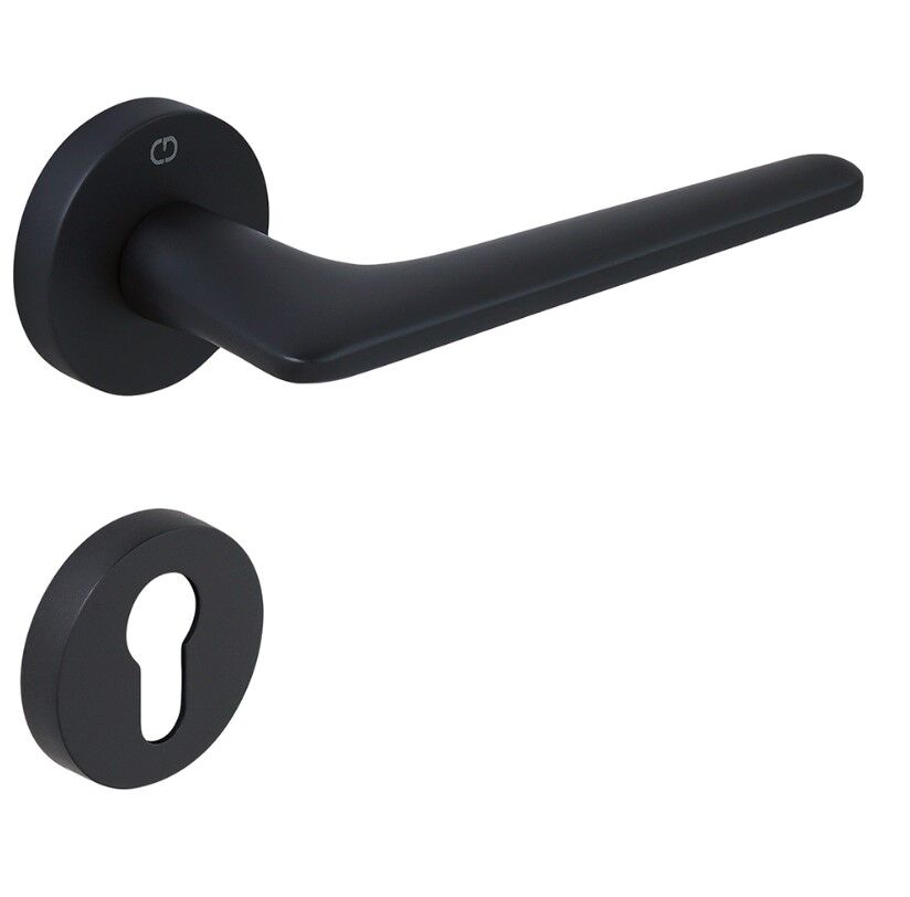 GIGI Kapı Kolu Seti Yale Siyah Mat