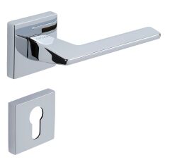 Via-S Kapı Kolu Seti Yale Krom Parlak