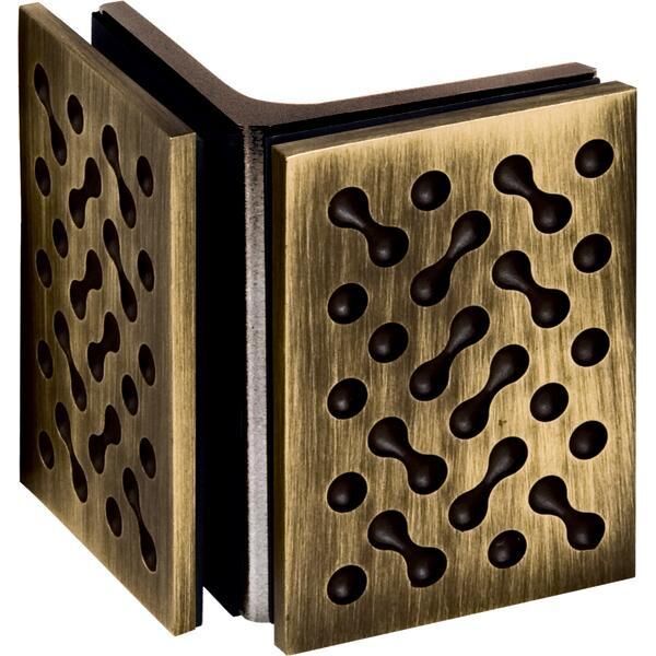 Hafele Cam Tutucu, Cam/ Cam, Bronz (1 Çift)