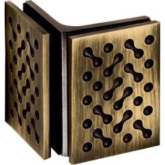 Hafele Cam Tutucu, Cam/ Cam, Bronz (1 Çift)