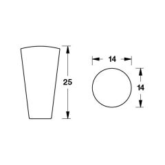 Hafele Düğme Kulp Vasso Mat Beyaz