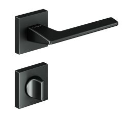 Via-S Kapı Kolu Seti WC Mat Antrasit