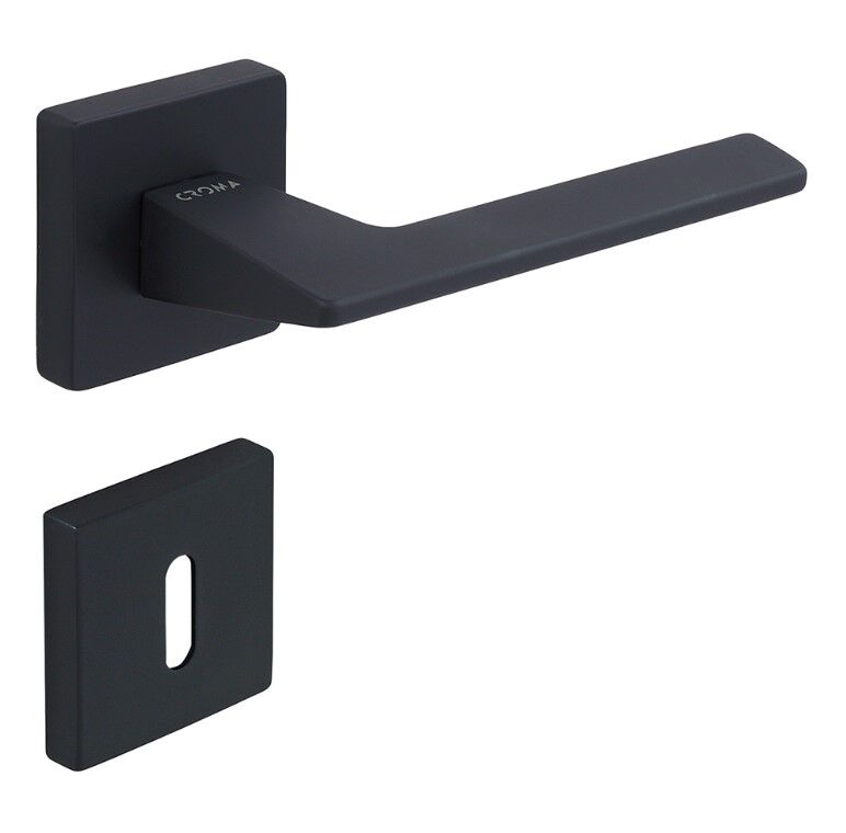 Croma Via-S Kapı Kolu Seti Oda Siyah Mat