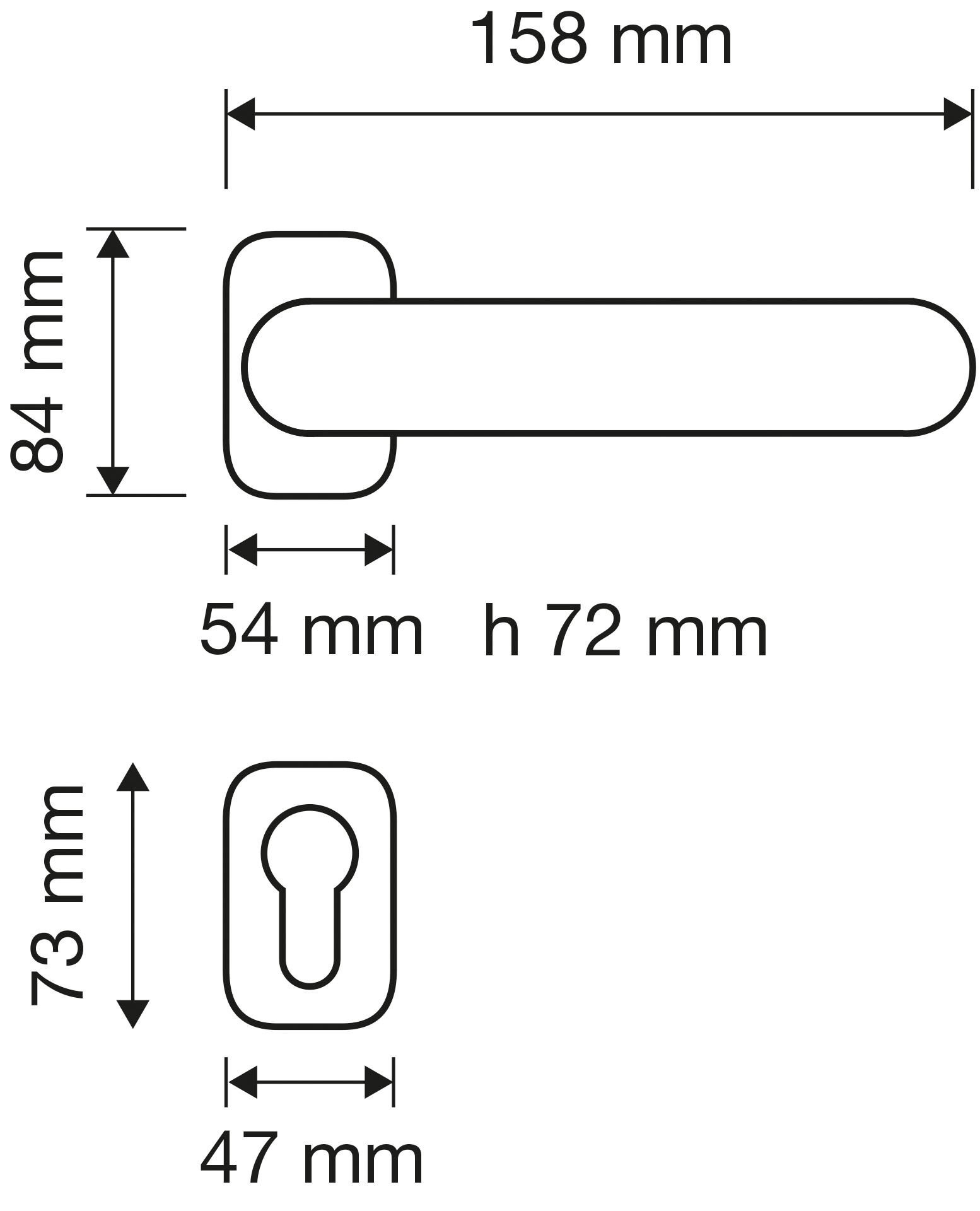Arcadia Kapı Kolu Patine Mat Barelli(Yale)