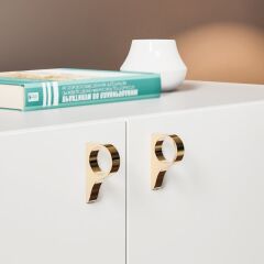 Hafele D Mobilya Kulpu Lone 32mm Parlak Pirinç