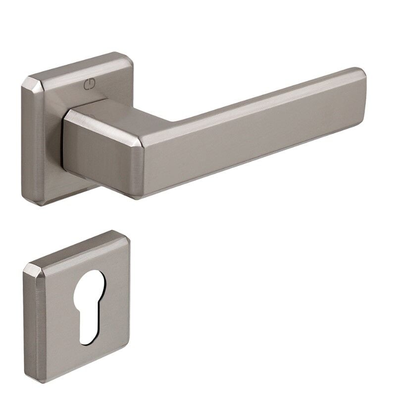 CARLI Kapı Kolu Seti Yale Inox Parlak