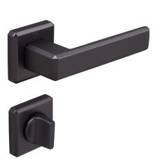 CARLI  Kapı Kolu Seti WC Antrasit Satine