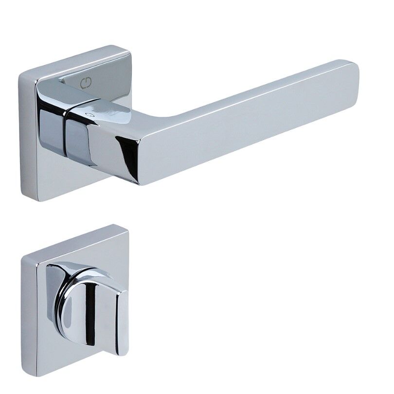 LETA  Kapı Kolu Seti WC Krom Parlak