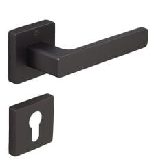 LETA Kapı Kolu Seti Yale Antrasit Satine