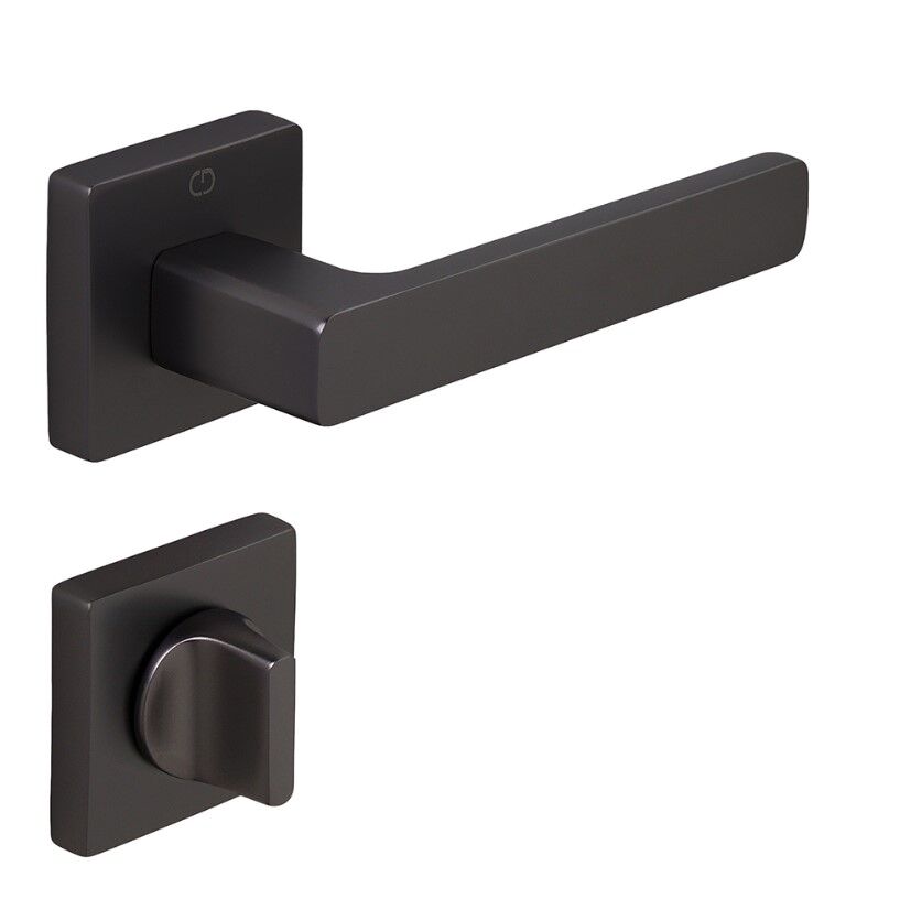 LETA  Kapı Kolu Seti WC Antrasit Satine