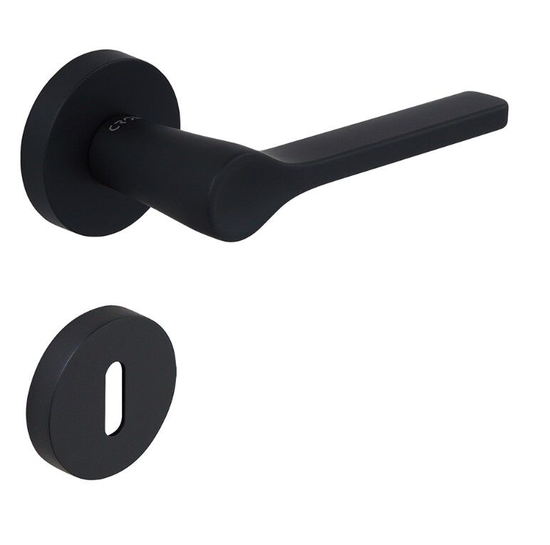 Croma Irus Kapı Kolu Seti Oda Siyah Mat