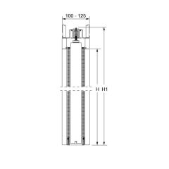 Hafele Unico Tek 1000x2100mm