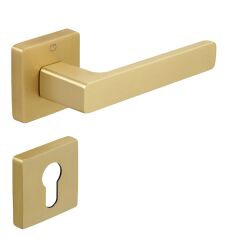 LETA Kapı Kolu Seti Yale Pirinç Mat