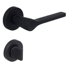 Croma Irus Kapı Kolu Seti WC Siyah Mat