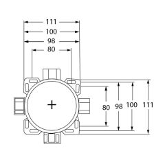 Hafele Batarya Dolaşım Ünitesi Plastik Mavi Renk