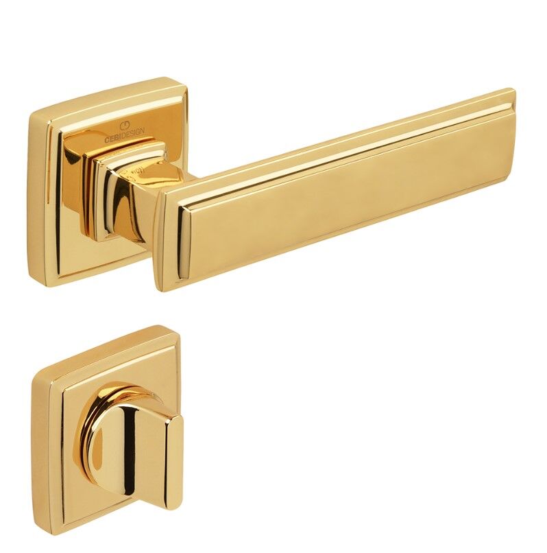 ROME Kapı Kolu Seti WC Altın Parlak