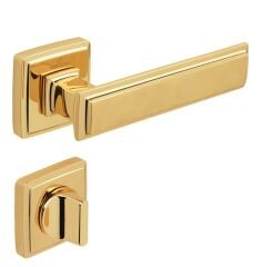 ROME Kapı Kolu Seti WC Altın Parlak