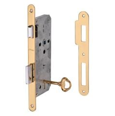 Gömme Kilit Oda Tipi Klasik Anahtarlı 45/18mm Altın Parlak