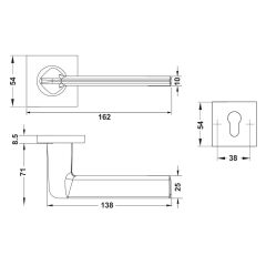 Hafele PEAK Kol seti (wc) m.siyah