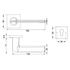 Hafele PEAK Kol seti (barelli) m.siyah