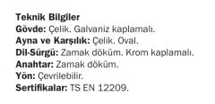Sessiz Kilit Oda 45/18mm Nikel