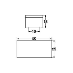Hafele Düğme Kulp Cosy Jr. Parlak Krom
