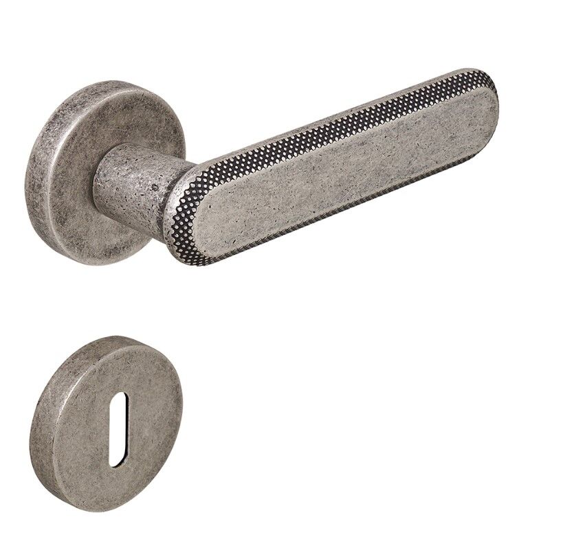 NOLA Kapı Kolu Seti Oda Antik Gümüş