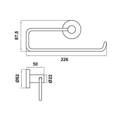 Hafele Kağıt Havluluk Abstract Duvara Monte Parlak Krom Renk