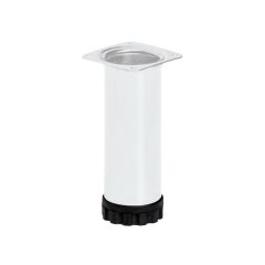 Hafele Mobilya Ayağı Dia 32 Ral9006 100mm Mat Beyaz Renk