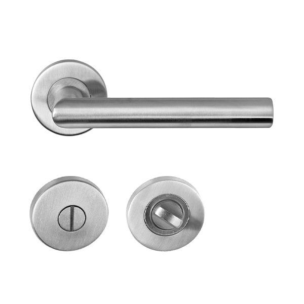 Hafele Kapı Kolu Seti Werner II-M WC Paslanmaz Çelik Mat (15 Adet)