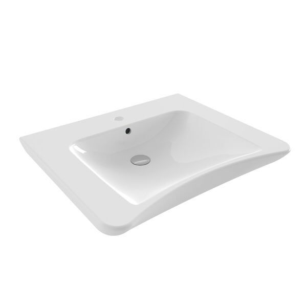 Hafele Banyo Lavabosu Senza 650x560mm Parlak Beyaz Renk