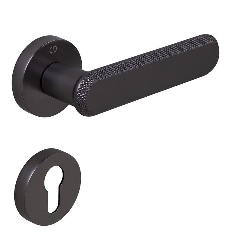 NOLA Kapı Kolu Seti Yale Antrasit Satine