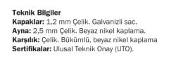 Kale 221 Sessiz Kilit Yale Saten