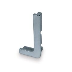 Hafele Profil Kulp Striata-L Sağ Yan Kapak Elemanı Mat Krom