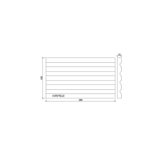 Hafele WOODY Göz kalem düzen.255x125x12mm,siyah