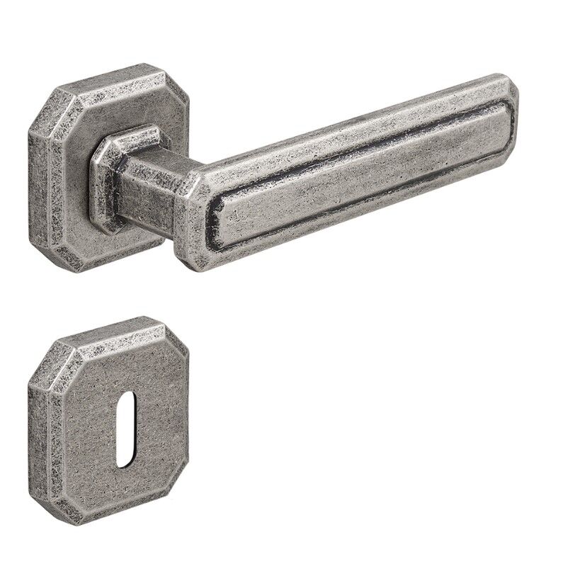 KING Kapı Kolu Seti Oda Antik Gümüş