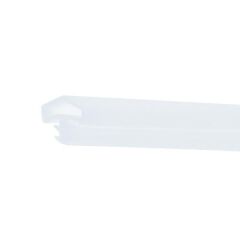 Hafele F05 Ortadan Basan Çatı Tipi Kapı Fitili 12mm, Mat Beyaz Renk