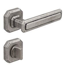 KING Kapı Kolu Seti WC Antik Gümüş