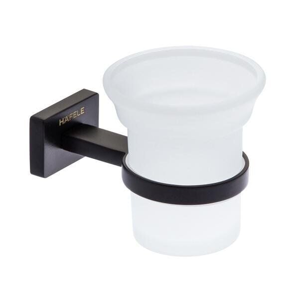 Hafele Diş Fırçalık Melantha Yüzeye Monte Mat Siyah Renk