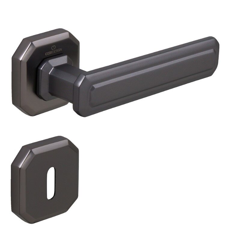 KING Kapı Kolu Seti Oda Antrasit Satine