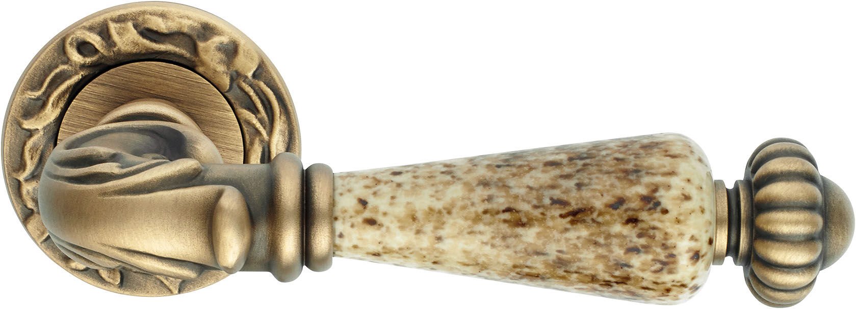 Ninfa Porselen Kapı Kolu Patine Mat Barelli(Yale)